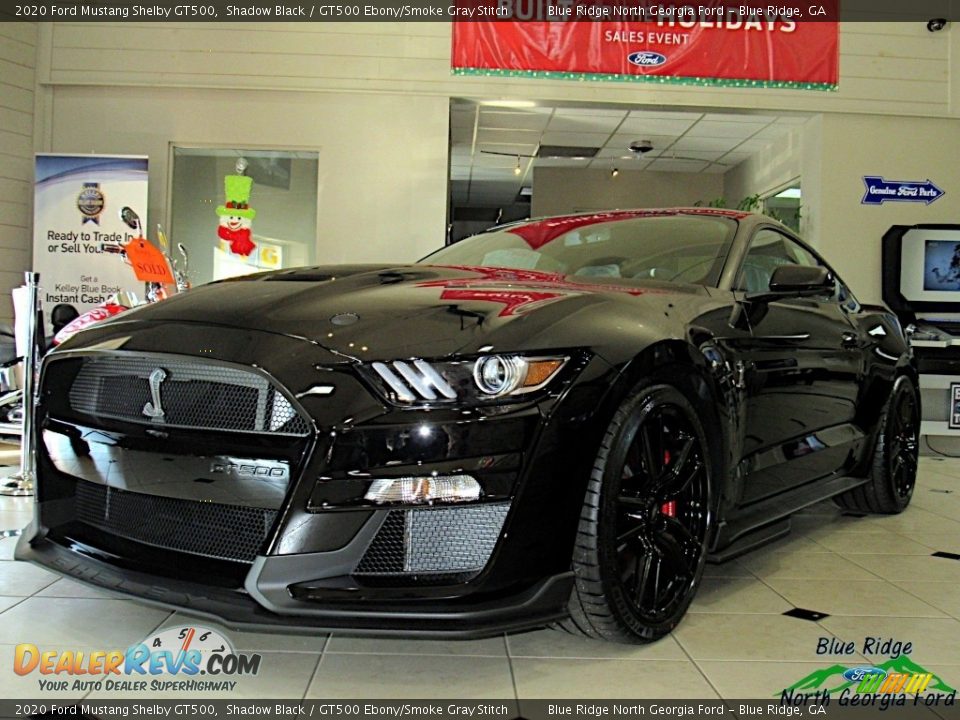 2020 Ford Mustang Shelby GT500 Shadow Black / GT500 Ebony/Smoke Gray Stitch Photo #2