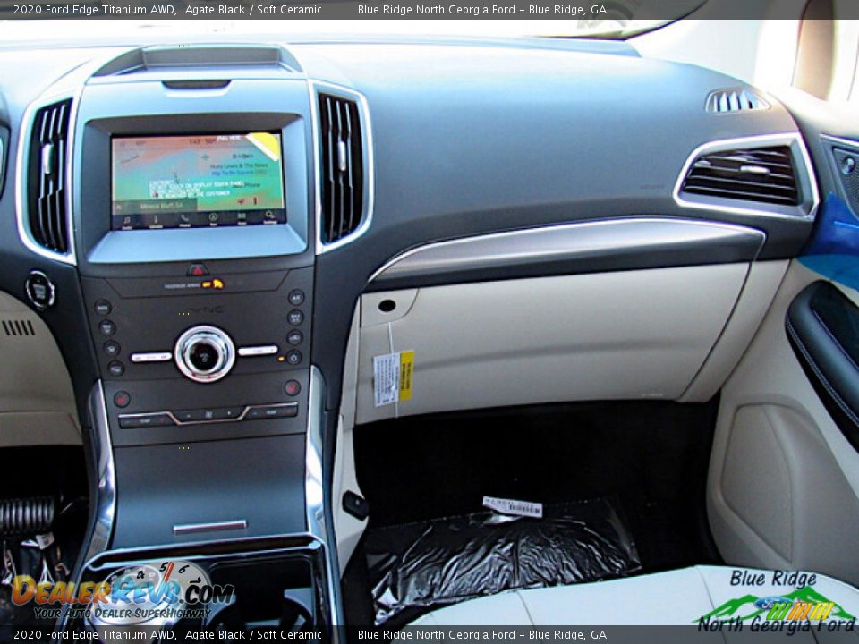 2020 Ford Edge Titanium AWD Agate Black / Soft Ceramic Photo #16