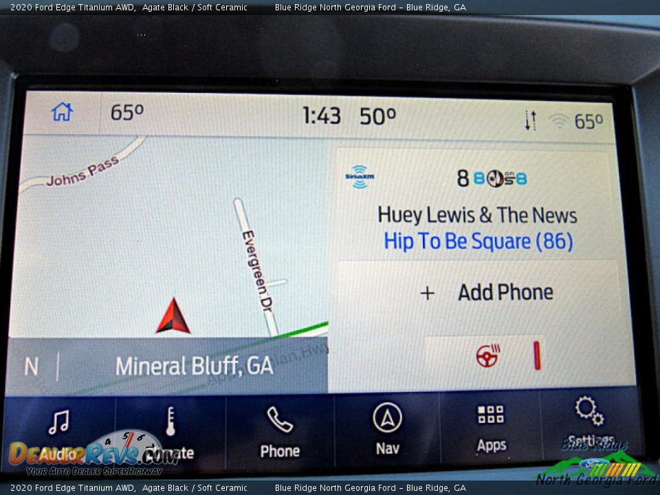 2020 Ford Edge Titanium AWD Agate Black / Soft Ceramic Photo #19