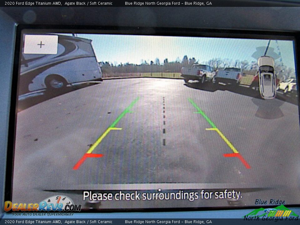 2020 Ford Edge Titanium AWD Agate Black / Soft Ceramic Photo #20