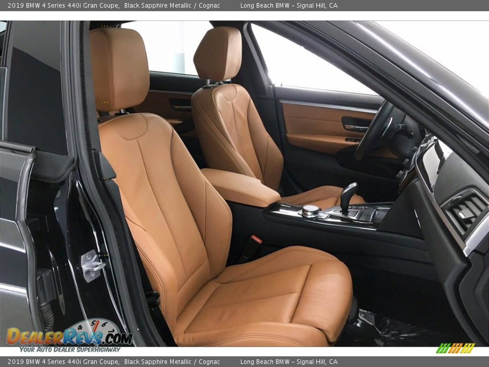 2019 BMW 4 Series 440i Gran Coupe Black Sapphire Metallic / Cognac Photo #6