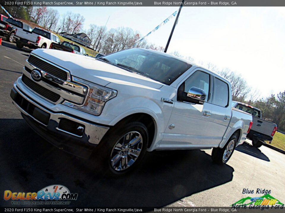 2020 Ford F150 King Ranch SuperCrew Star White / King Ranch Kingsville/Java Photo #27