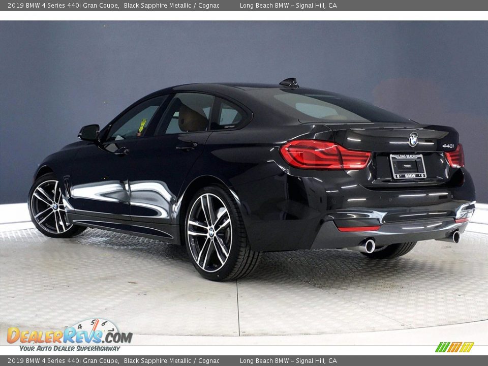 2019 BMW 4 Series 440i Gran Coupe Black Sapphire Metallic / Cognac Photo #10