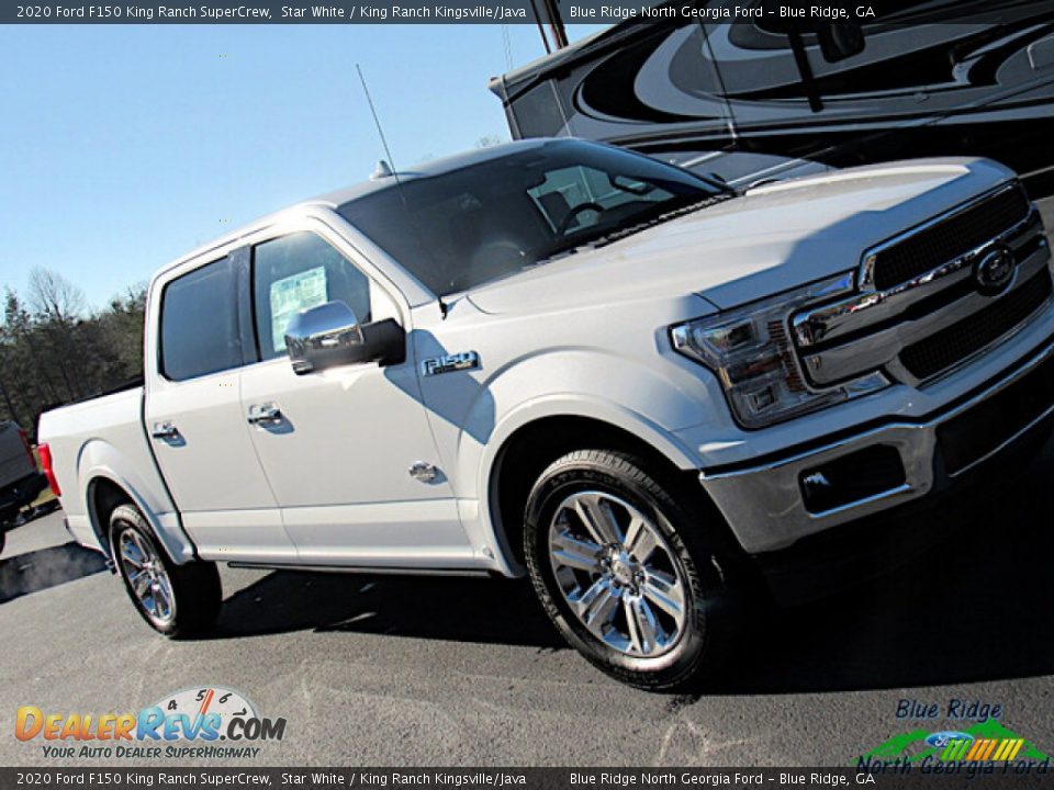 2020 Ford F150 King Ranch SuperCrew Star White / King Ranch Kingsville/Java Photo #28