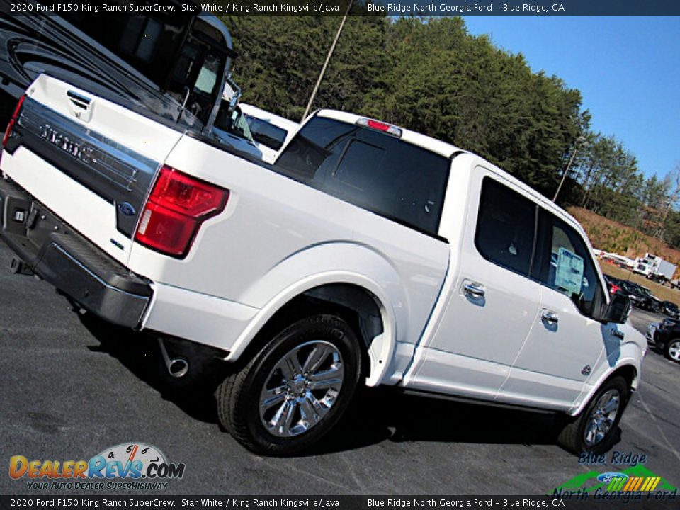 2020 Ford F150 King Ranch SuperCrew Star White / King Ranch Kingsville/Java Photo #29