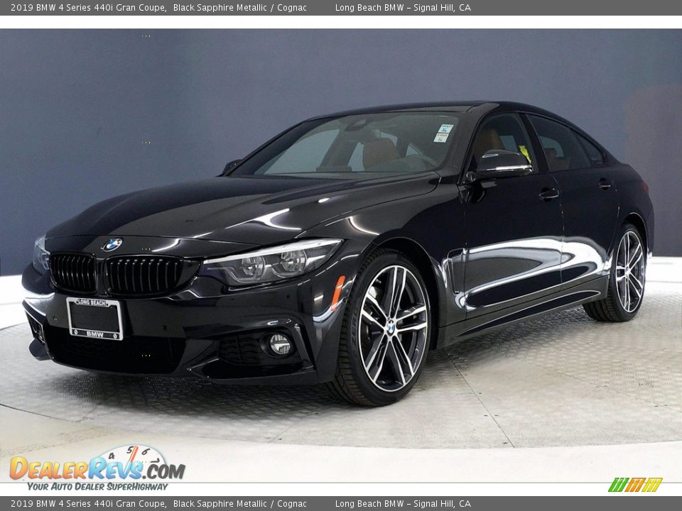 2019 BMW 4 Series 440i Gran Coupe Black Sapphire Metallic / Cognac Photo #12