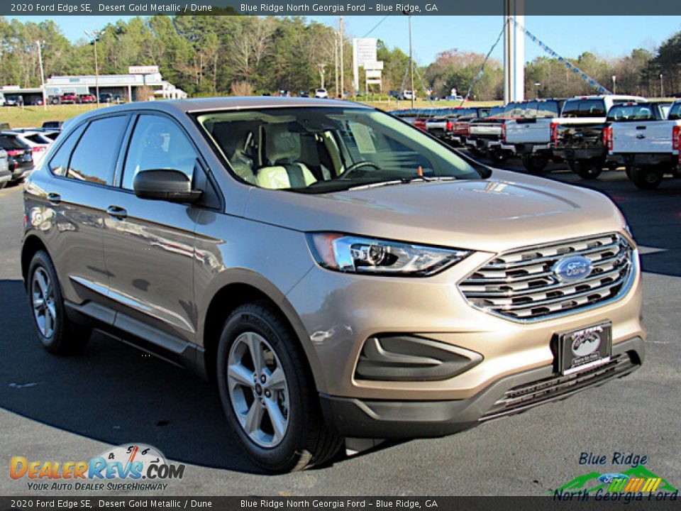 2020 Ford Edge SE Desert Gold Metallic / Dune Photo #7