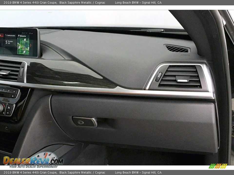 2019 BMW 4 Series 440i Gran Coupe Black Sapphire Metallic / Cognac Photo #22