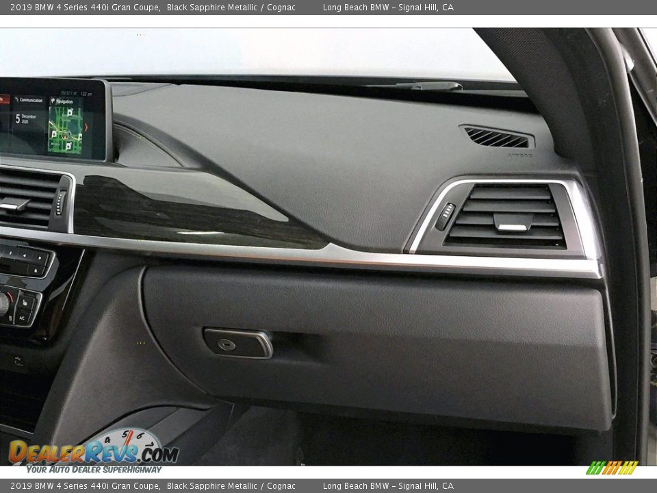 2019 BMW 4 Series 440i Gran Coupe Black Sapphire Metallic / Cognac Photo #22