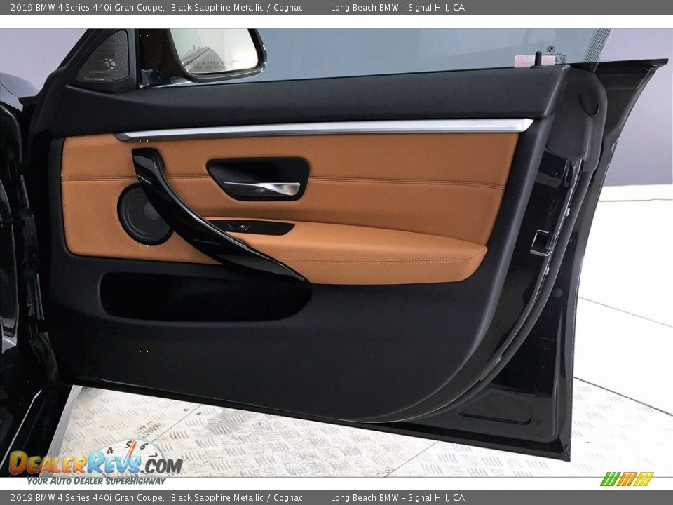 2019 BMW 4 Series 440i Gran Coupe Black Sapphire Metallic / Cognac Photo #24