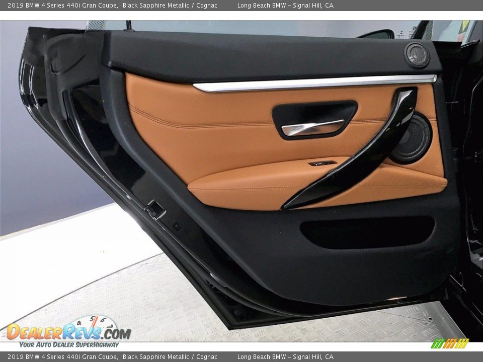 2019 BMW 4 Series 440i Gran Coupe Black Sapphire Metallic / Cognac Photo #25