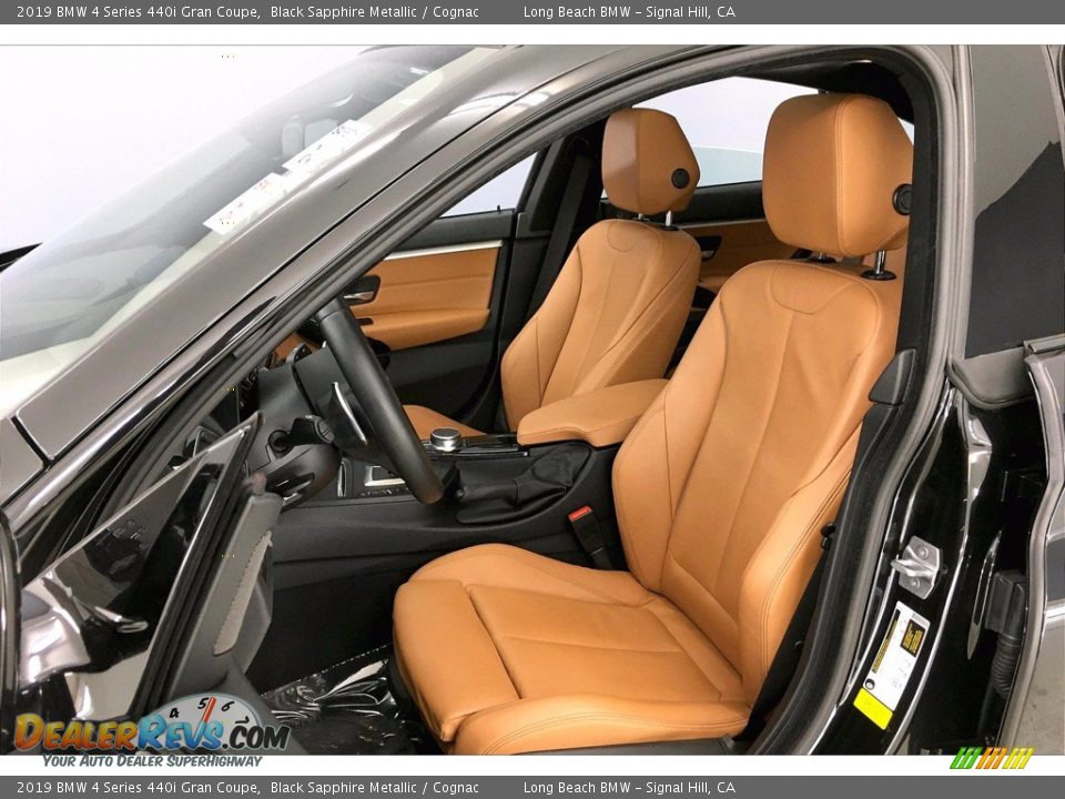 2019 BMW 4 Series 440i Gran Coupe Black Sapphire Metallic / Cognac Photo #28