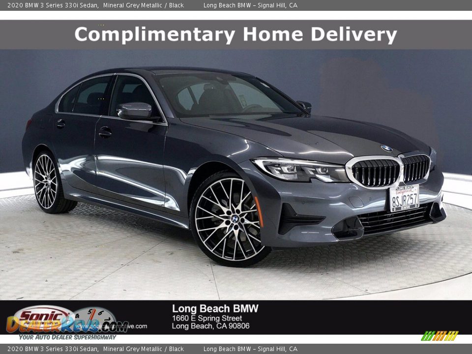 2020 BMW 3 Series 330i Sedan Mineral Grey Metallic / Black Photo #1
