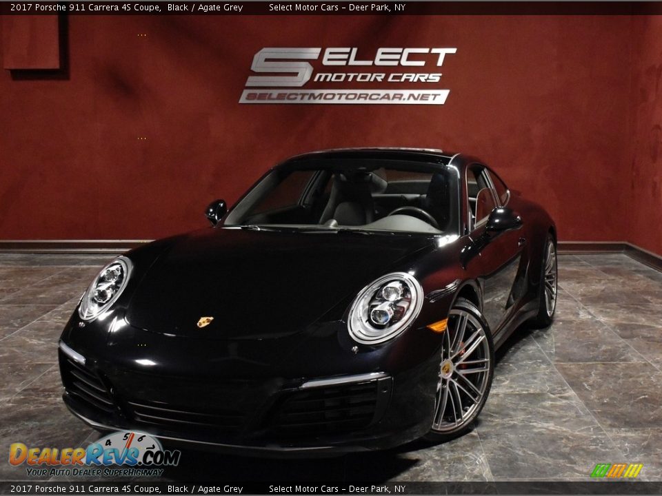 2017 Porsche 911 Carrera 4S Coupe Black / Agate Grey Photo #1