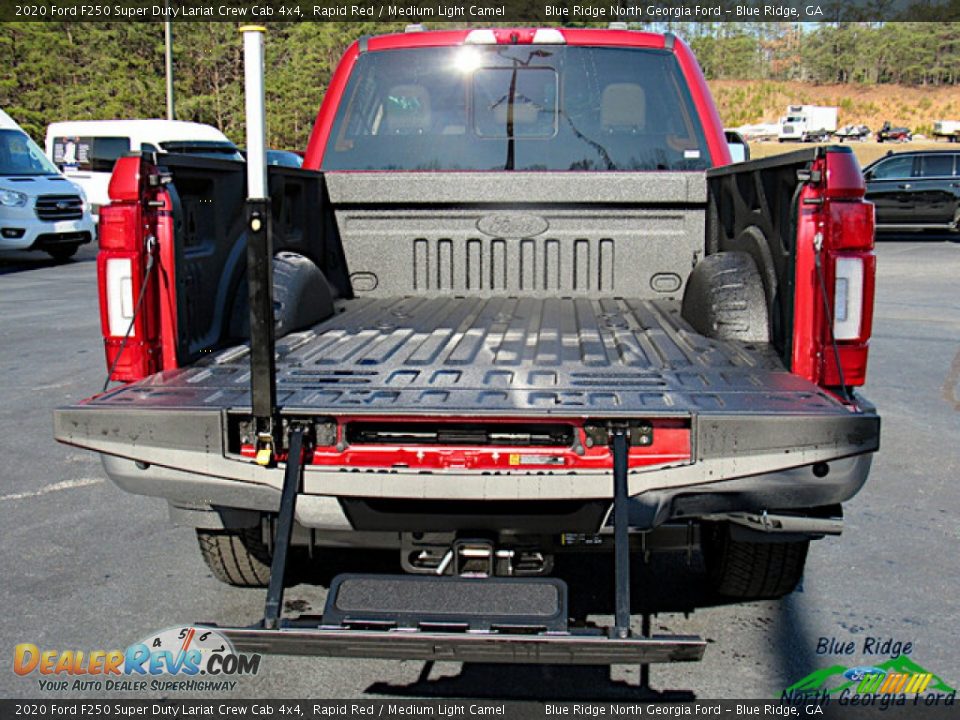 2020 Ford F250 Super Duty Lariat Crew Cab 4x4 Rapid Red / Medium Light Camel Photo #14