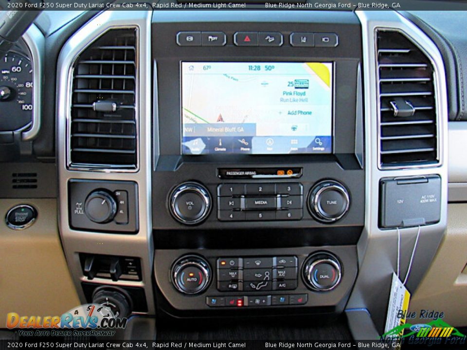 2020 Ford F250 Super Duty Lariat Crew Cab 4x4 Rapid Red / Medium Light Camel Photo #17