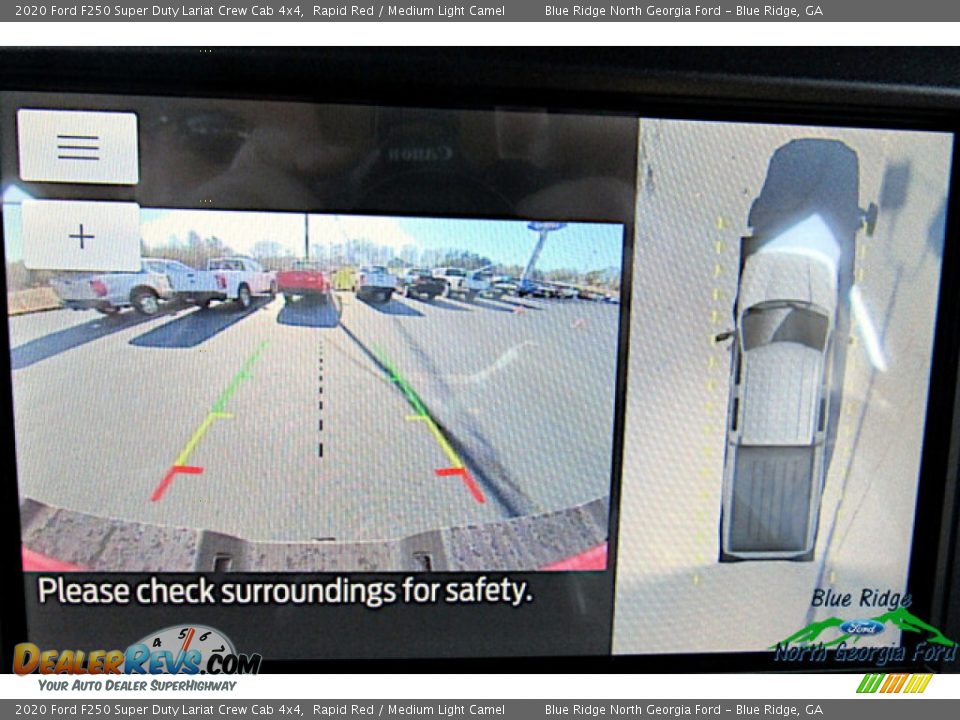 2020 Ford F250 Super Duty Lariat Crew Cab 4x4 Rapid Red / Medium Light Camel Photo #20