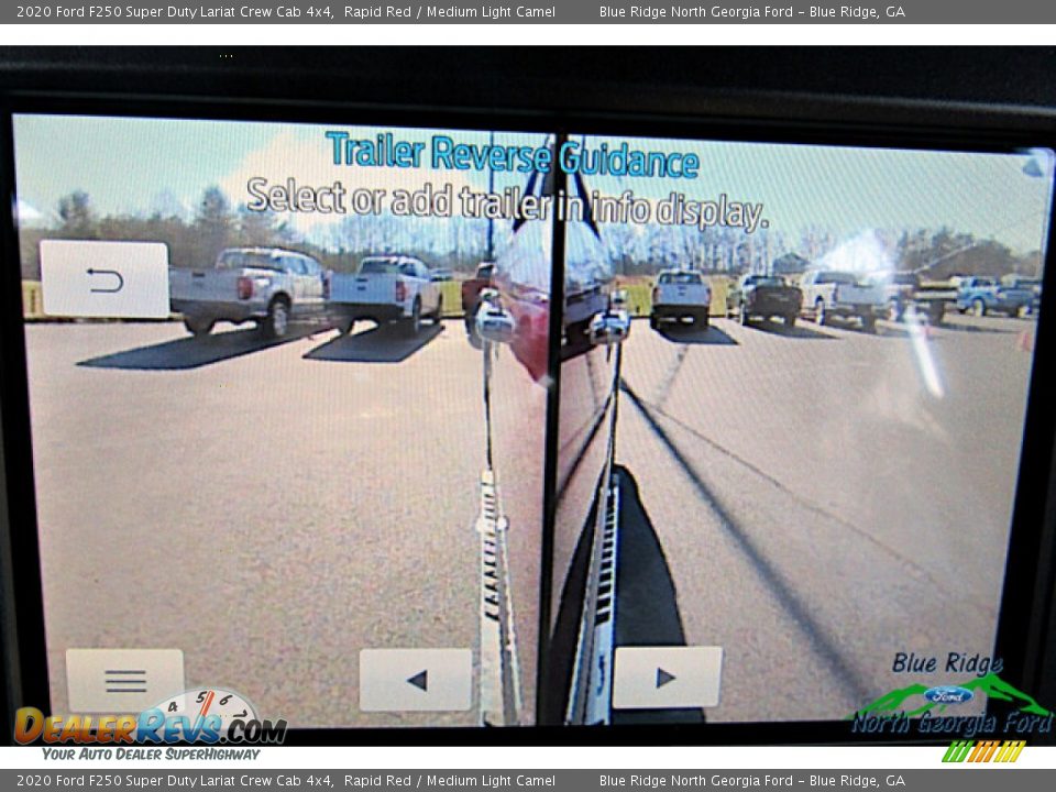 2020 Ford F250 Super Duty Lariat Crew Cab 4x4 Rapid Red / Medium Light Camel Photo #22