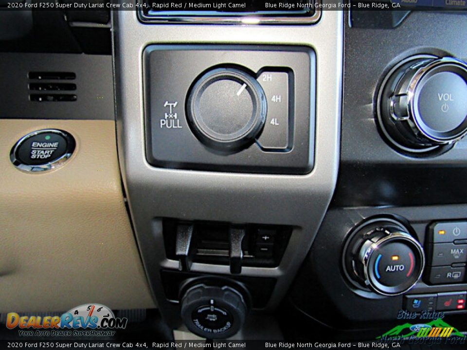 2020 Ford F250 Super Duty Lariat Crew Cab 4x4 Rapid Red / Medium Light Camel Photo #24