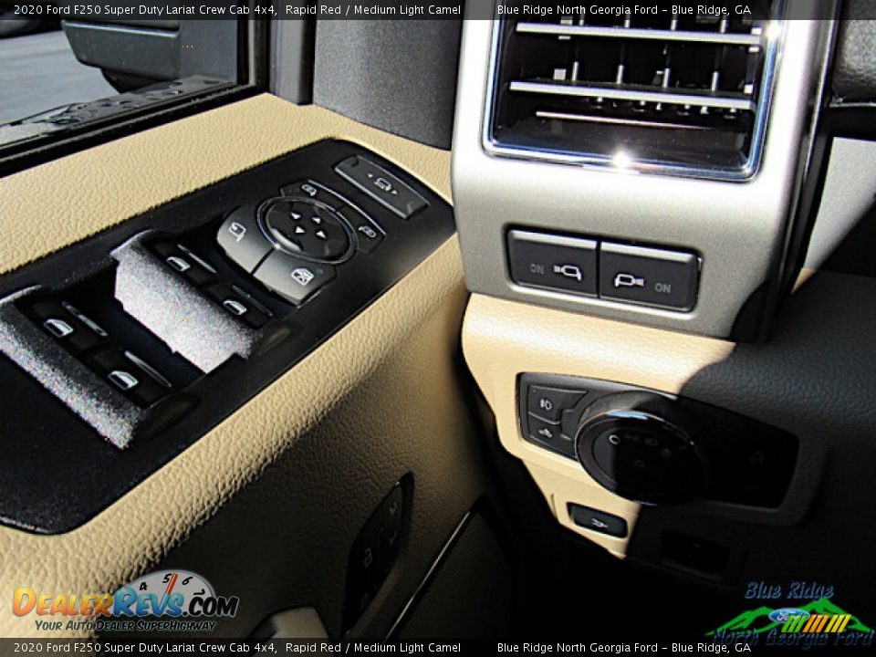2020 Ford F250 Super Duty Lariat Crew Cab 4x4 Rapid Red / Medium Light Camel Photo #25