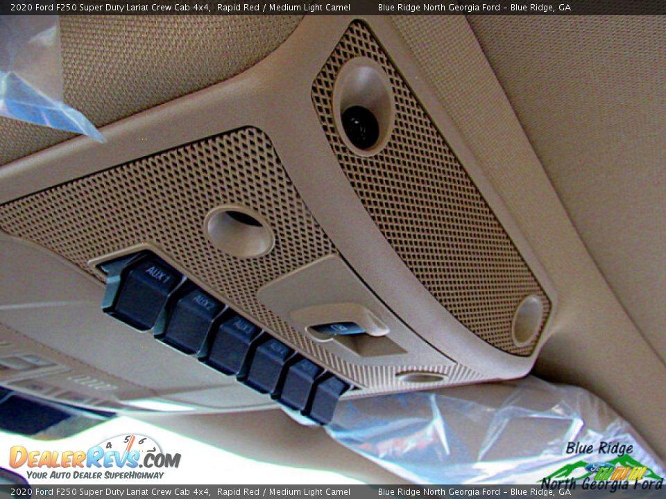 2020 Ford F250 Super Duty Lariat Crew Cab 4x4 Rapid Red / Medium Light Camel Photo #26