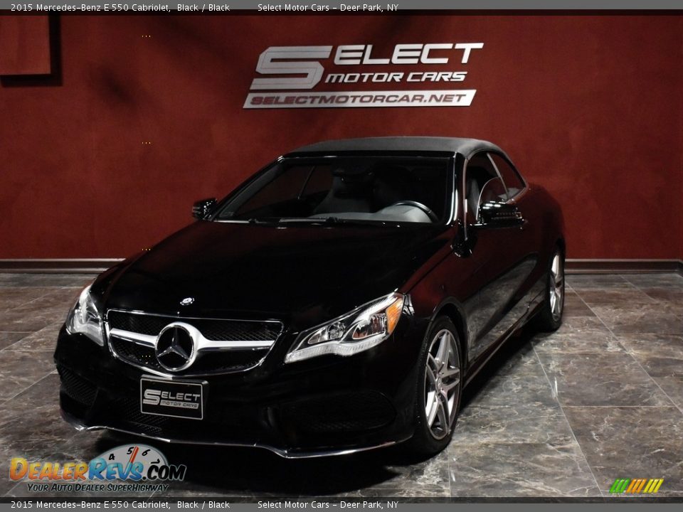 2015 Mercedes-Benz E 550 Cabriolet Black / Black Photo #5