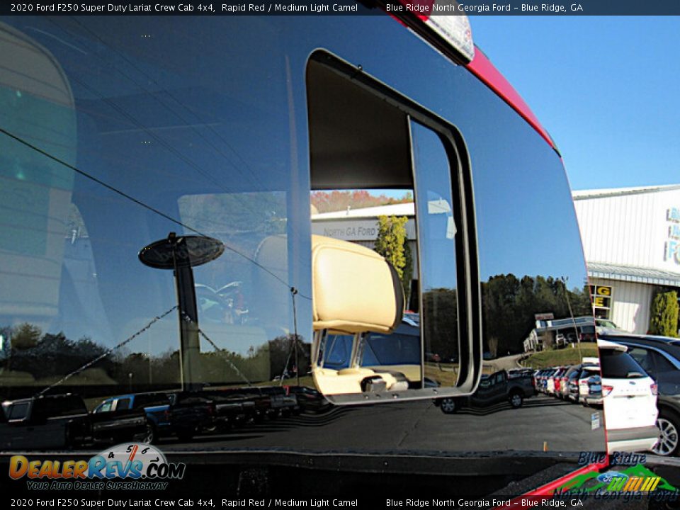 2020 Ford F250 Super Duty Lariat Crew Cab 4x4 Rapid Red / Medium Light Camel Photo #28