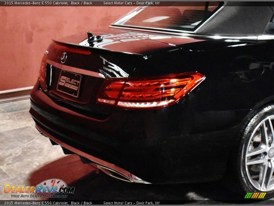 2015 Mercedes-Benz E 550 Cabriolet Black / Black Photo #6