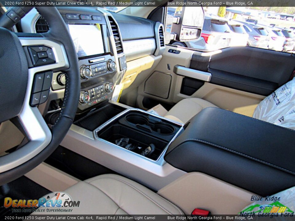 2020 Ford F250 Super Duty Lariat Crew Cab 4x4 Rapid Red / Medium Light Camel Photo #29