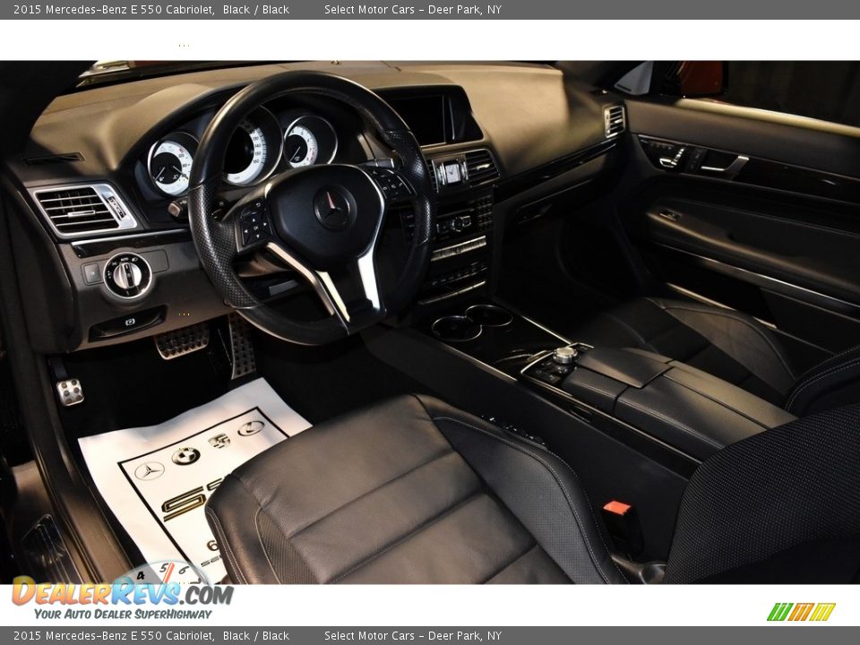 2015 Mercedes-Benz E 550 Cabriolet Black / Black Photo #11