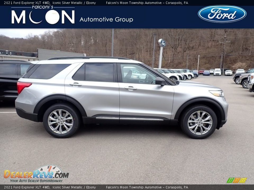 2021 Ford Explorer XLT 4WD Iconic Silver Metallic / Ebony Photo #1