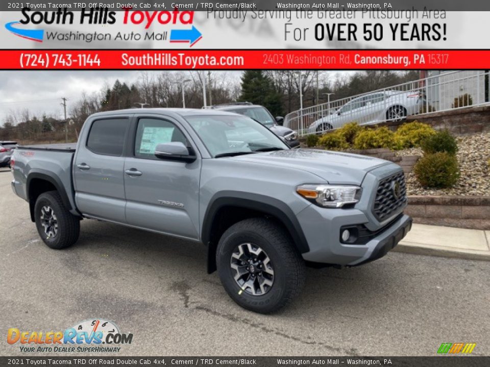 2021 Toyota Tacoma TRD Off Road Double Cab 4x4 Cement / TRD Cement/Black Photo #1