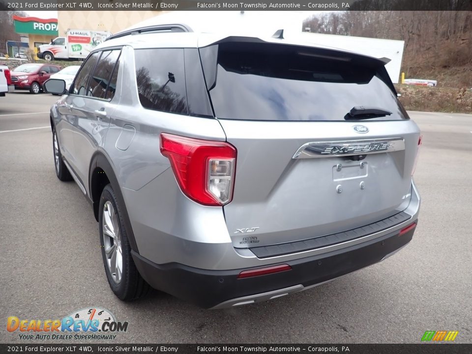 2021 Ford Explorer XLT 4WD Iconic Silver Metallic / Ebony Photo #6