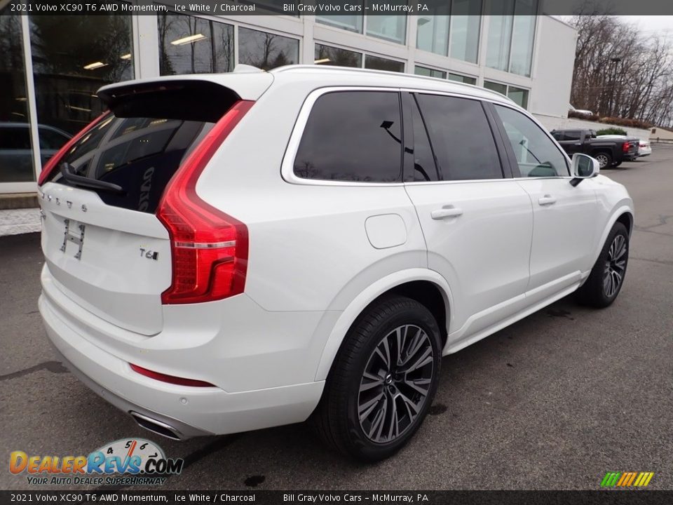 2021 Volvo XC90 T6 AWD Momentum Ice White / Charcoal Photo #2