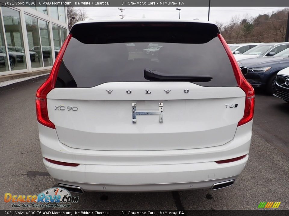 2021 Volvo XC90 T6 AWD Momentum Ice White / Charcoal Photo #3