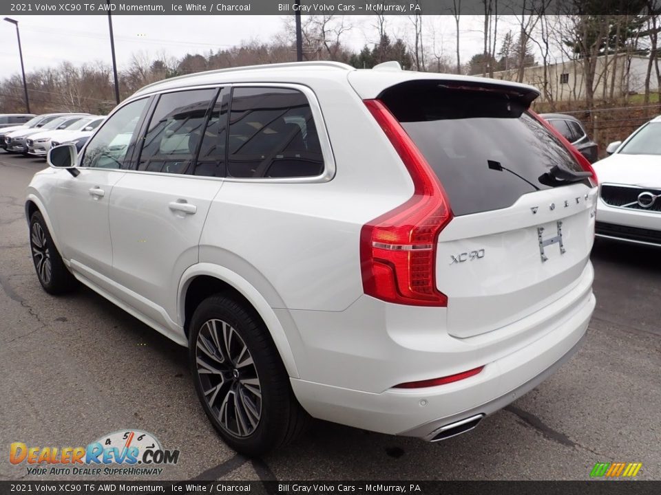 2021 Volvo XC90 T6 AWD Momentum Ice White / Charcoal Photo #4