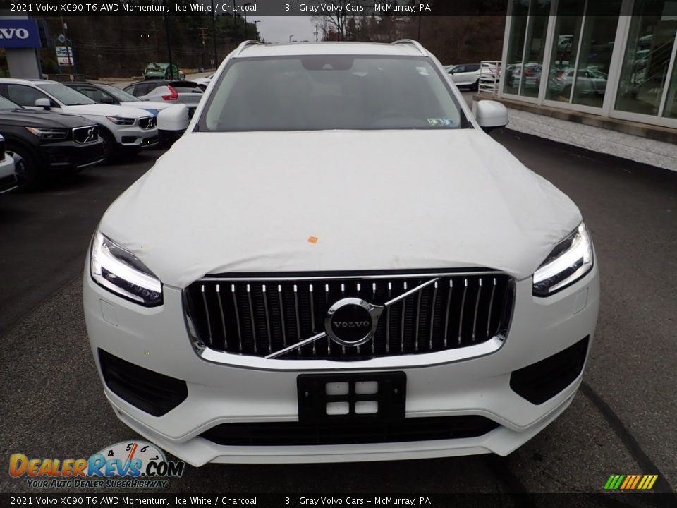 2021 Volvo XC90 T6 AWD Momentum Ice White / Charcoal Photo #6