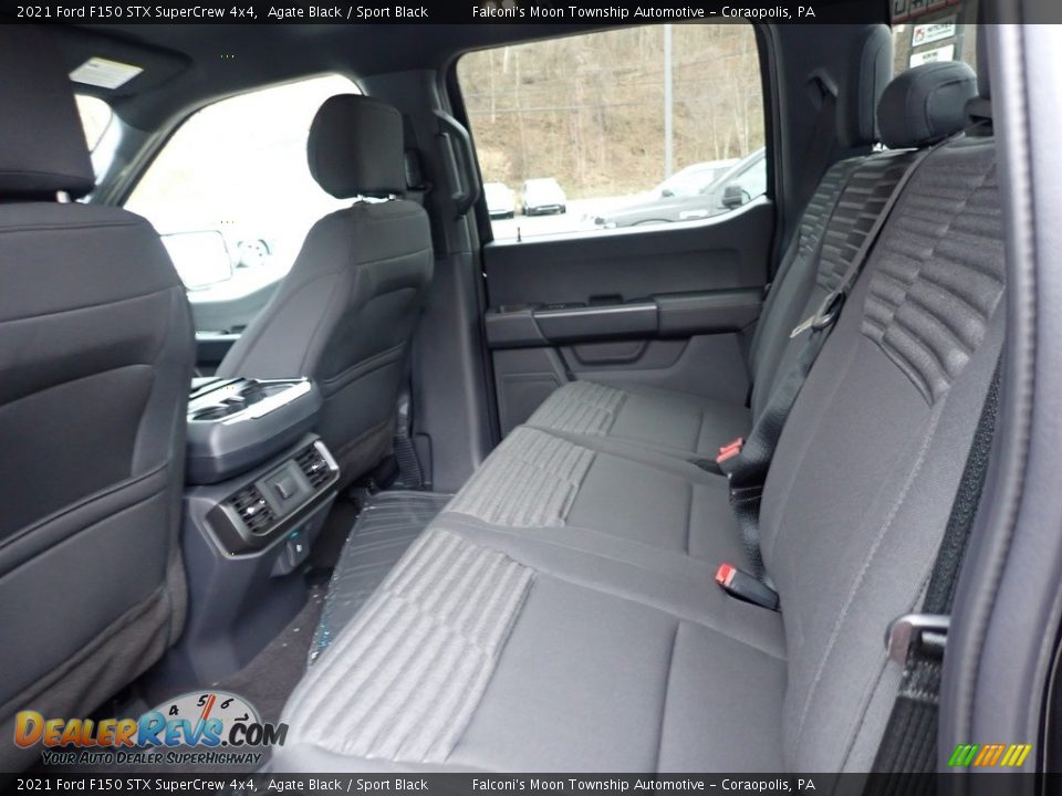 Rear Seat of 2021 Ford F150 STX SuperCrew 4x4 Photo #8