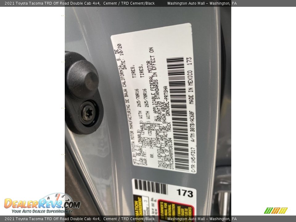 2021 Toyota Tacoma TRD Off Road Double Cab 4x4 Cement / TRD Cement/Black Photo #32