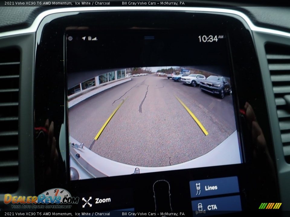 2021 Volvo XC90 T6 AWD Momentum Ice White / Charcoal Photo #15