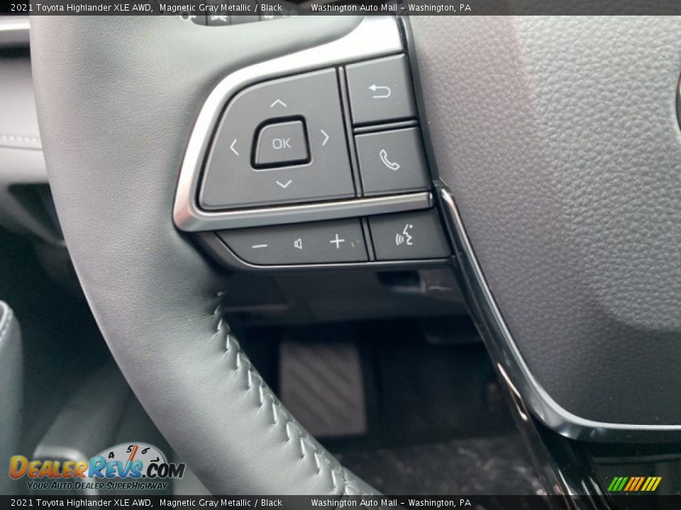 2021 Toyota Highlander XLE AWD Magnetic Gray Metallic / Black Photo #6