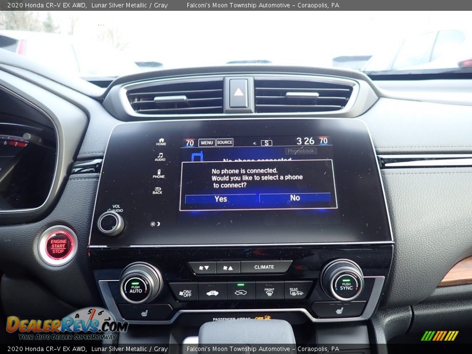 2020 Honda CR-V EX AWD Lunar Silver Metallic / Gray Photo #14