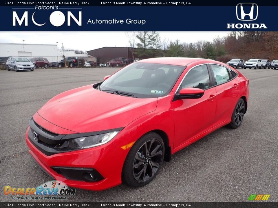 2021 Honda Civic Sport Sedan Rallye Red / Black Photo #1