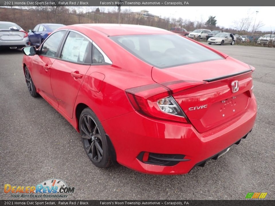 2021 Honda Civic Sport Sedan Rallye Red / Black Photo #3