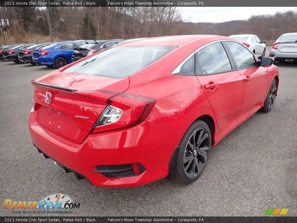 2021 Honda Civic Sport Sedan Rallye Red / Black Photo #5