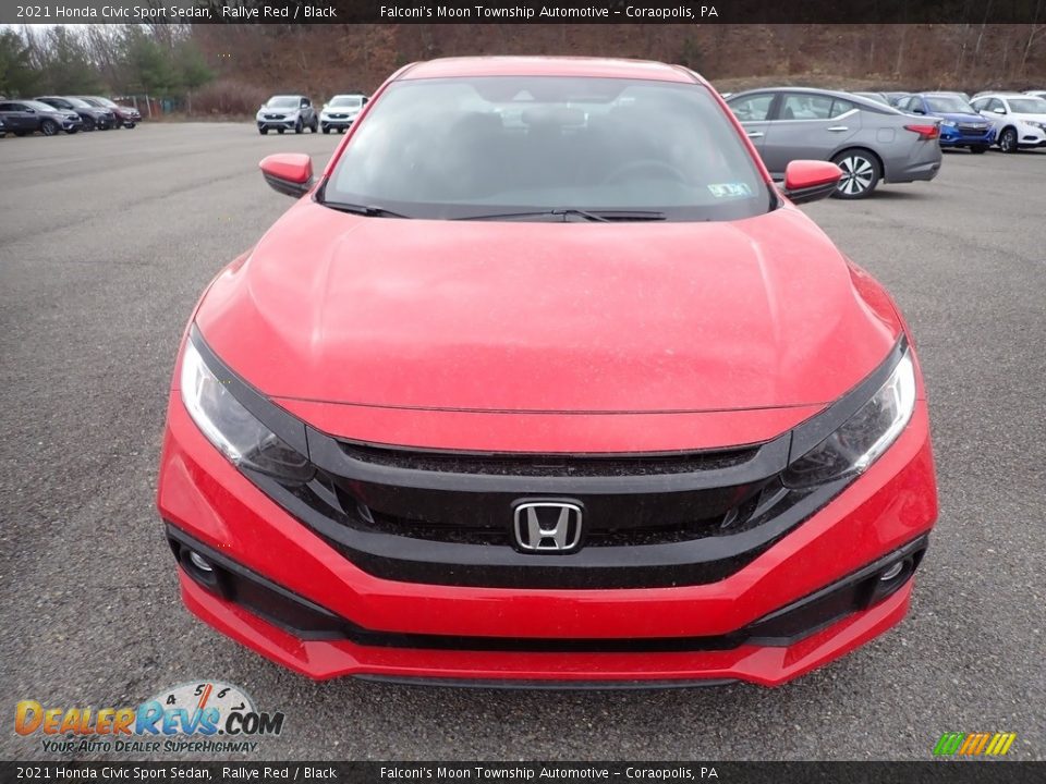 2021 Honda Civic Sport Sedan Rallye Red / Black Photo #7