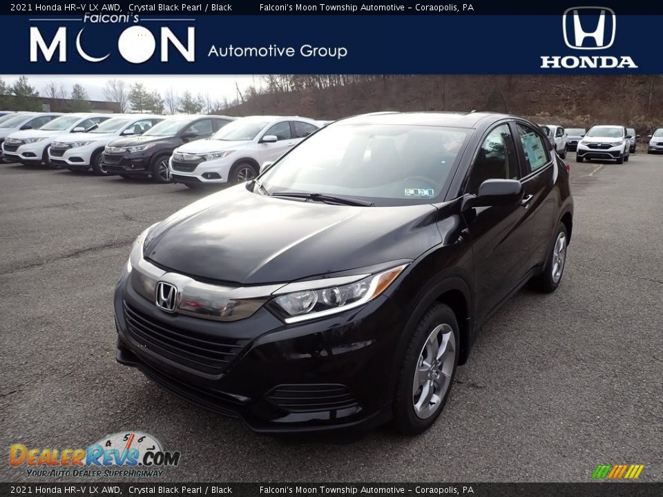 2021 Honda HR-V LX AWD Crystal Black Pearl / Black Photo #1