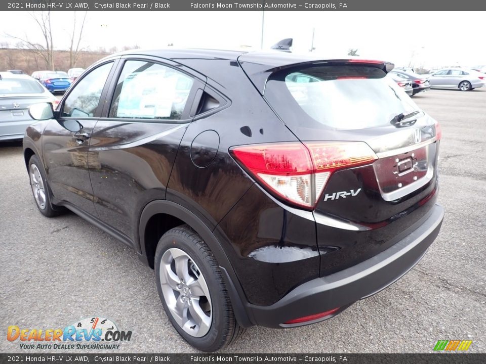 2021 Honda HR-V LX AWD Crystal Black Pearl / Black Photo #4