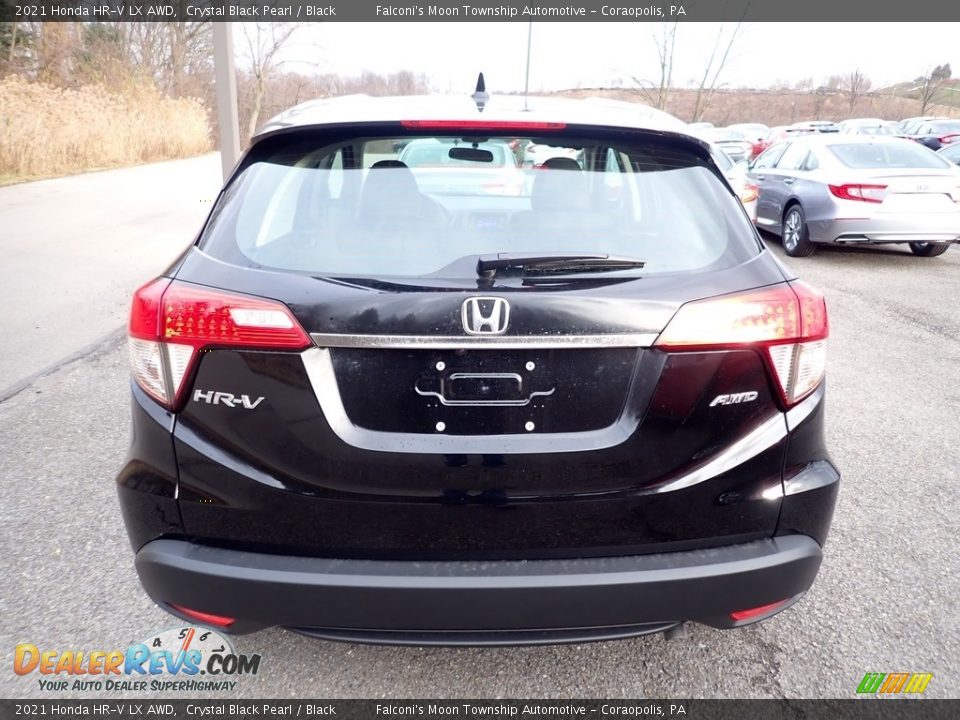 2021 Honda HR-V LX AWD Crystal Black Pearl / Black Photo #5