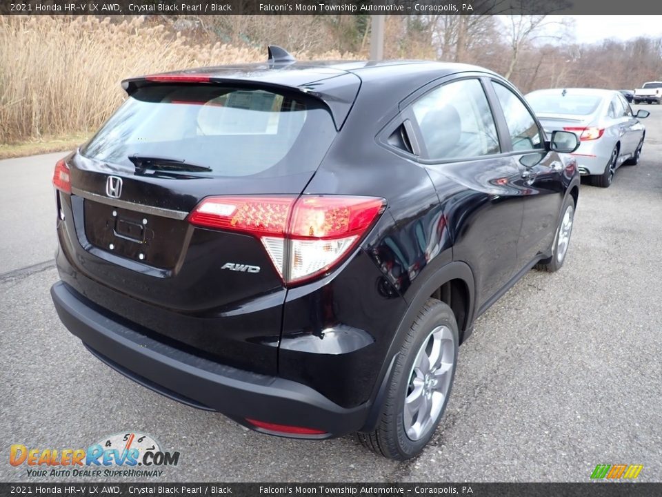 2021 Honda HR-V LX AWD Crystal Black Pearl / Black Photo #6